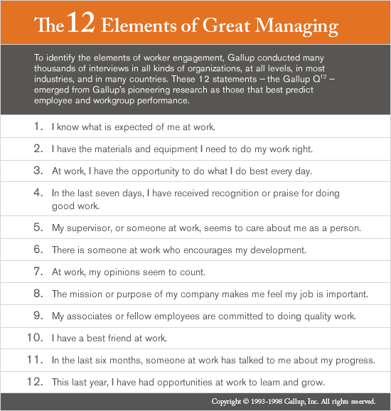 Elements of Great Managing